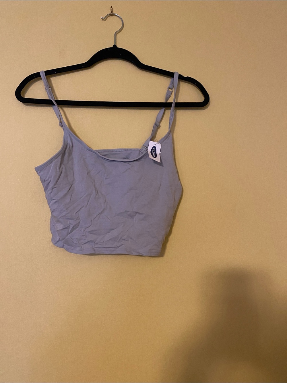 Old Navy Gray Cropped Cami with Adjustable Straps